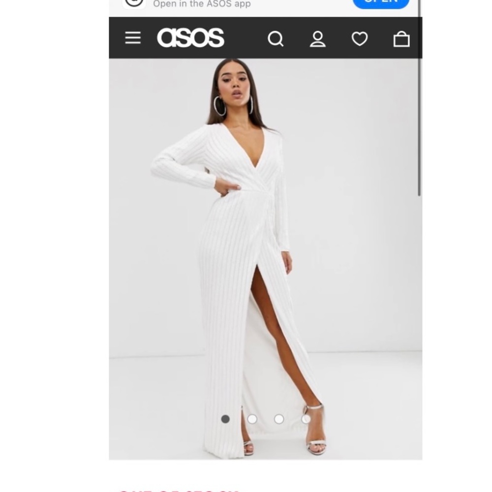 Club L London sequin wrap dress